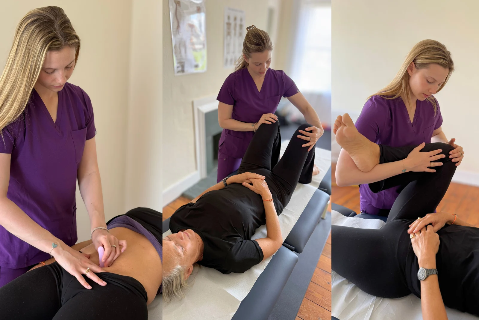 Garance providing one-to-one women’s physiotherapy support in Tynemouth